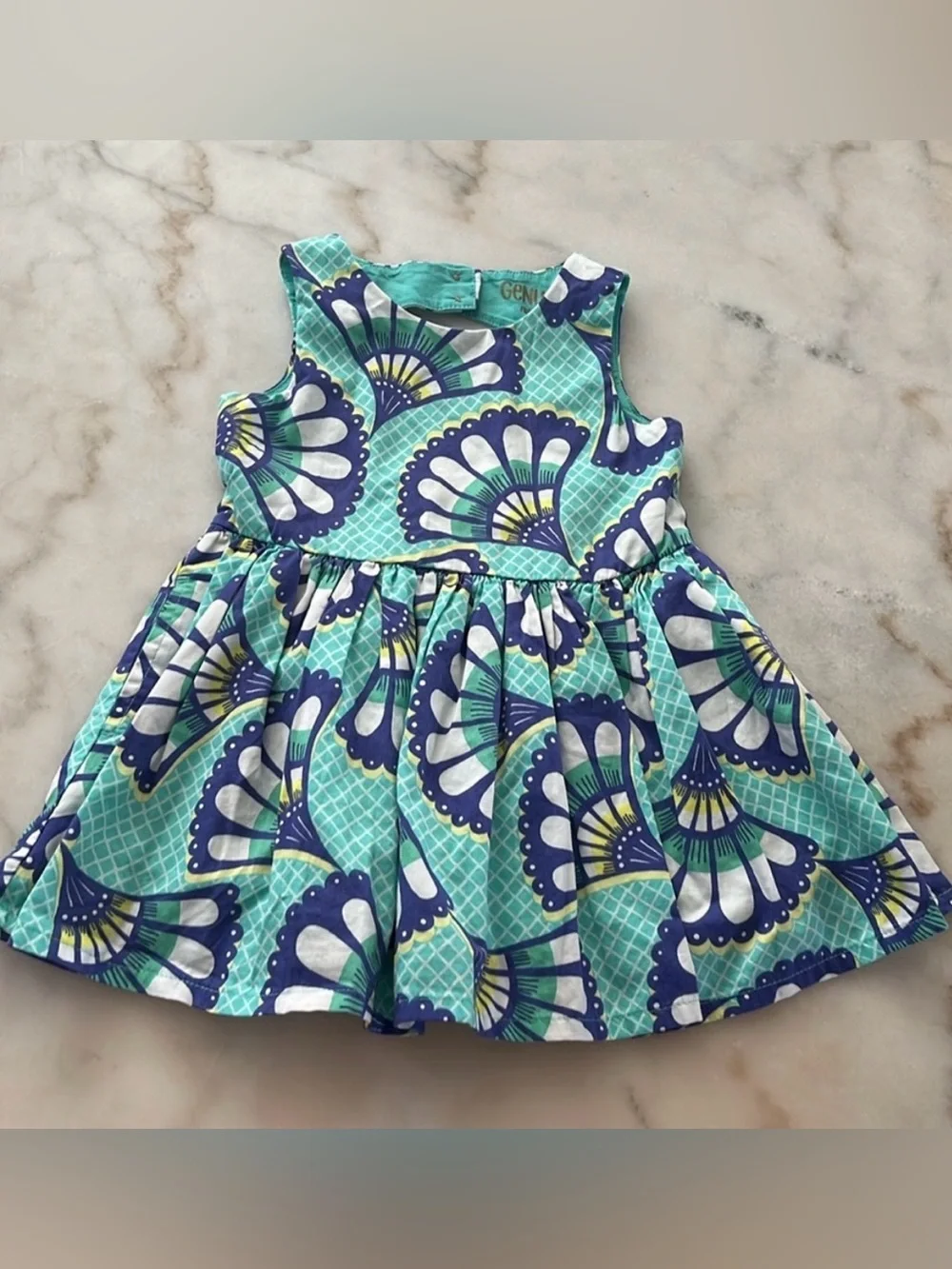OshKosh B'gosh Girls’ Aqua, Blue and White Twirl Dress ⭐️3 for $20⭐️